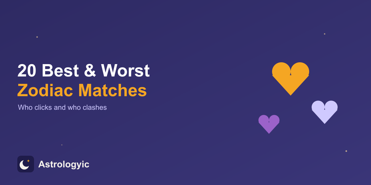 20 Best and Worst Zodiac Matches (2026)